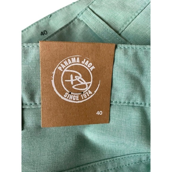 PANAMA JACK NEW Hybrid Shorts 7” Inseam Seafoam Green Men’s Size 40 - Picture 7 of 9